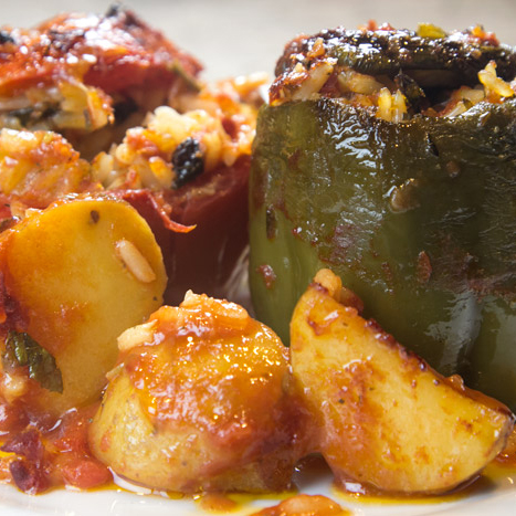 Stuffed peppers-tomatoes
