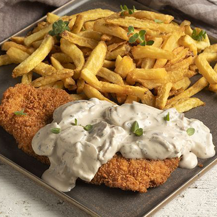 Chicken Schnitzel mushrooms